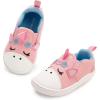 imageSKYWHEEL Toddler Slip On Tennis Shoes for Boys Girls Easy OnOff Shoes with Cartoon Animal Patterns Size 5678910Rainbow Galloper