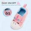 imageSKYWHEEL Toddler Slip On Tennis Shoes for Boys Girls Easy OnOff Shoes with Cartoon Animal Patterns Size 5678910Rainbow Galloper