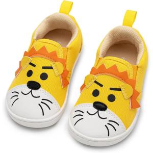 imageSKYWHEEL Toddler Slip On Tennis Shoes for Boys Girls Easy OnOff Shoes with Cartoon Animal Patterns Size 5678910Brave Lion