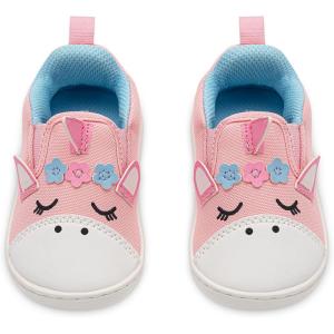 imageSKYWHEEL Toddler Slip On Tennis Shoes for Boys Girls Easy OnOff Shoes with Cartoon Animal Patterns Size 5678910Rainbow Galloper