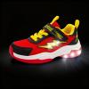 imageSKYWHEEL Kids Sneakers for Boys Light Up Shoes with Switch Tennis Running Athletic Shoes Toddler Size 10 to Big Kids Size 5Red Kids Ligth Up Shoes