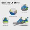 imageSKYWHEEL Toddler Tennis Shoes Boys Girls Barefoot Slip On Shoes Kids Lightweight Breathable Sports Sneakers for Walking RunningGrey Toddler Shoes