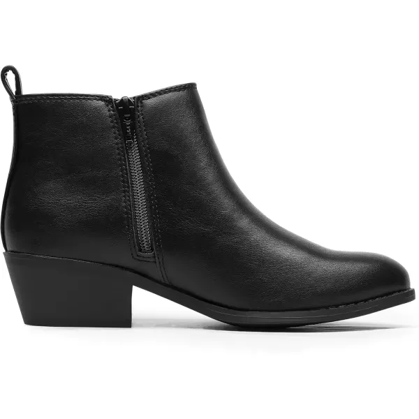 imageMIXIN Chelsea Boots Women Fashion Ankle Booties Classic Low Heel Side Zip Shoes for Women Black BrownBlackpu