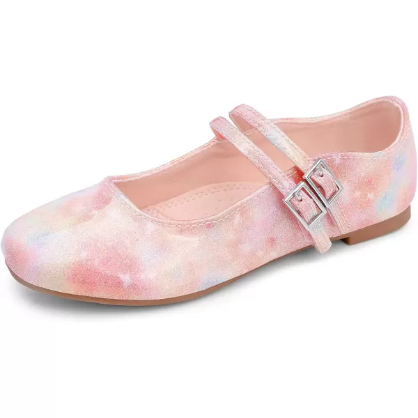imageMIXIN Girls Dress Shoes Mary Jane Shoes for Girl Ballet Flats Back to School Princess Wedding ShoesPink