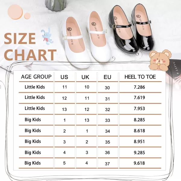 imageMIXIN Girls Mary Jane Dress Shoes  Princess Ballerina Flats Low Heels for School Party Wedding Back to School Shoes for Girls Little KidBig KidsNoble Black