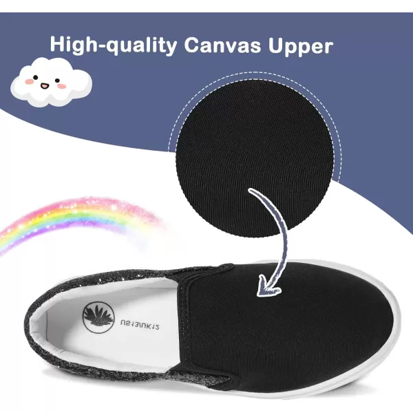 imageMIXIN Girls Sneakers Slip On Shoes Comfort Casual Low Top Fashion Flats Tennis Walking Casual Shoes for LittleBig Kids