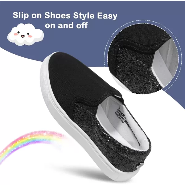 imageMIXIN Girls Sneakers Slip On Shoes Comfort Casual Low Top Fashion Flats Tennis Walking Casual Shoes for LittleBig Kids