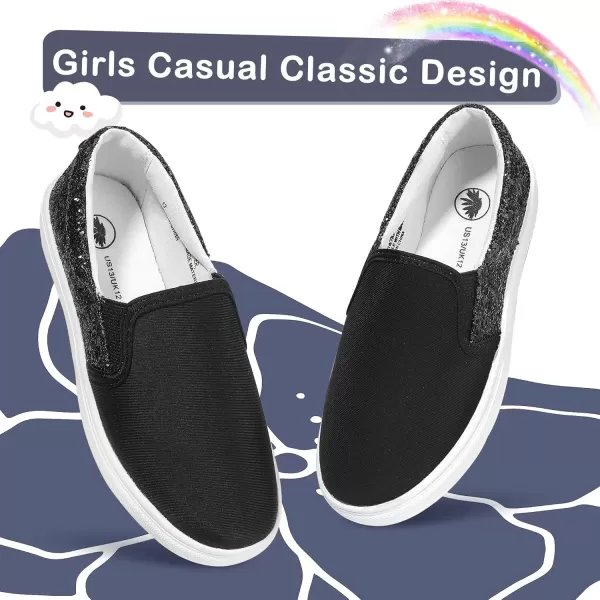 imageMIXIN Girls Sneakers Slip On Shoes Comfort Casual Low Top Fashion Flats Tennis Walking Casual Shoes for LittleBig Kids