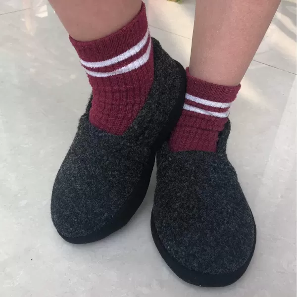 imageMIXIN LittleBig Kid Boys Slippers House Shoes Indoor Outdoor with Anti Slip SoleBlack
