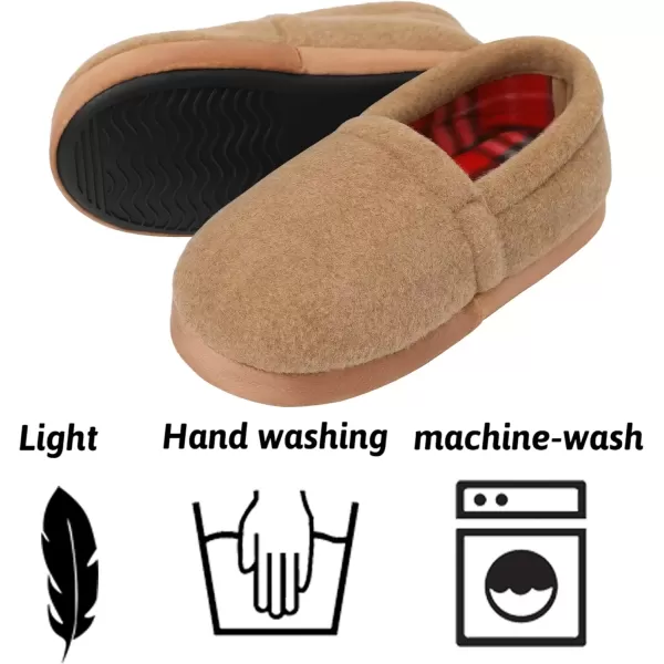 imageMIXIN LittleBig Kid Boys Slippers House Shoes Indoor Outdoor with Anti Slip SoleBrown