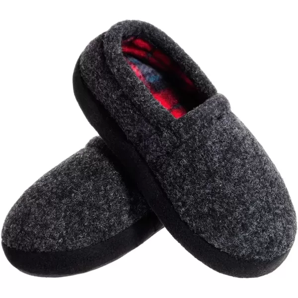 imageMIXIN LittleBig Kid Boys Slippers House Shoes Indoor Outdoor with Anti Slip SoleGrey
