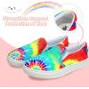 imageMIXIN Girls Sneakers Slip On Shoes Comfort Casual Low Top Fashion Flats Tennis Walking Casual Shoes for LittleBig Kids Multicoloured 4 M