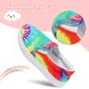 imageMIXIN Girls Sneakers Slip On Shoes Comfort Casual Low Top Fashion Flats Tennis Walking Casual Shoes for LittleBig Kids Multicoloured 4 M
