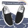 imageMIXIN Girls Sneakers Slip On Shoes Comfort Casual Low Top Fashion Flats Tennis Walking Casual Shoes for LittleBig KidsBlack