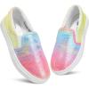 imageMIXIN Girls Sneakers Slip On Shoes Comfort Casual Low Top Fashion Flats Tennis Walking Casual Shoes for LittleBig Kids Pink 2 M