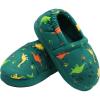 imageMIXIN Boys Slippers Indoor House Slippers Bedroom Dinosaur Soft Warm Boys House Shoes with Memory FoamGreen