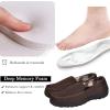imageMIXIN Mens Moccasins Slippers Slip On House Shoes with Warm and Cozy Memory Foam Hard Sole Indoor OutdoorBrown
