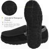 imageMIXIN Mens Moccasins Slippers Slip On House Shoes with Warm and Cozy Memory Foam Hard Sole Indoor OutdoorGrey Plaid