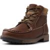 imageMIXIN Mens Boots Casual Chukka Faux Leather Hard Sole Dress shoesBrown