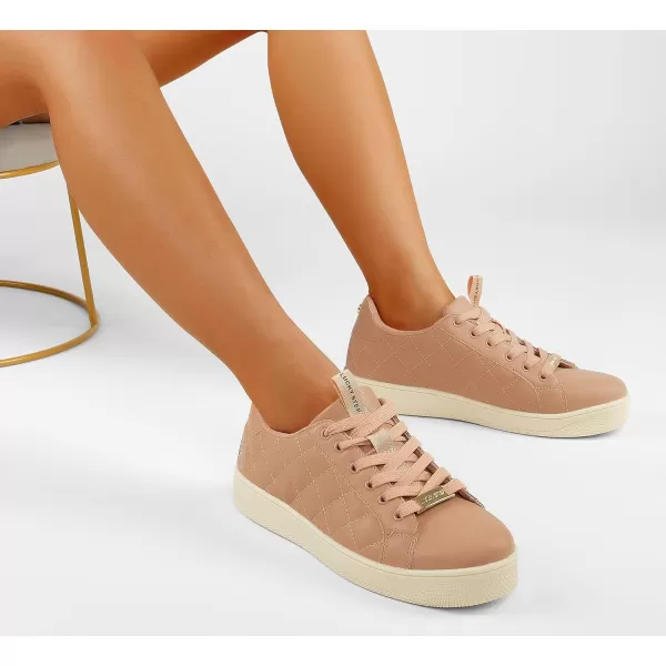 LUCKY STEP Women‘s Fashion Sneakers Classic Casual Tennis Lace up PU Leather Walking Shoes Comfortable Non Slip Sneakers