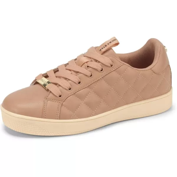 LUCKY STEP Women‘s Fashion Sneakers Classic Casual Tennis Lace up PU Leather Walking Shoes Comfortable Non Slip Sneakers