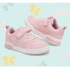 imageLUCKY STEP Kids Slip On Sneaker Comfort Casual Running Tennis School Low Top Sneaker Strap Athletic Walking Shoes for ChildrenBoysGirlsPink