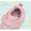 imageLUCKY STEP Kids Slip On Sneaker Comfort Casual Running Tennis School Low Top Sneaker Strap Athletic Walking Shoes for ChildrenBoysGirlsPink