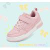 imageLUCKY STEP Kids Slip On Sneaker Comfort Casual Running Tennis School Low Top Sneaker Strap Athletic Walking Shoes for ChildrenBoysGirlsPink
