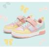 imageLUCKY STEP Kids Slip On Sneaker Comfort Casual Running Tennis School Low Top Sneaker Strap Athletic Walking Shoes for ChildrenBoysGirlsPinkRainbow1
