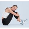 imageLUCKY STEP Womens High Top Fashion Sneakers Basketball Ankle Boots Walking Tennis Shoes Platform Hook and Loop Casual Faux Leather SneakerDenim Blue