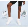 imageLUCKY STEP Womens High Top Fashion Sneakers Basketball Ankle Boots Walking Tennis Shoes Platform Hook and Loop Casual Faux Leather SneakerWhite