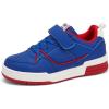 imageLUCKY STEP Kids Slip On Sneaker Comfort Casual Running Tennis School Low Top Sneaker Strap Athletic Walking Shoes for ChildrenBoysGirlsRoyal Blue