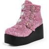 Pink/Black Glitter