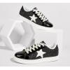 imageLUCKY STEP Fashion Star Glitter Sneakers  Sparkly Bling Shiny Bedazzled Wedding Bridal Shoes for WomenBlack Glitter