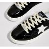 imageLUCKY STEP Fashion Star Glitter Sneakers  Sparkly Bling Shiny Bedazzled Wedding Bridal Shoes for WomenBlack Glitter