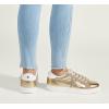 imageLUCKY STEP Fashion Star Glitter Sneakers  Sparkly Bling Shiny Bedazzled Wedding Bridal Shoes for WomenGold Pu
