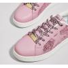 imageLUCKY STEP Fashion Star Glitter Sneakers  Sparkly Bling Shiny Bedazzled Wedding Bridal Shoes for WomenPink Glitter