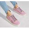 imageLUCKY STEP Fashion Star Glitter Sneakers  Sparkly Bling Shiny Bedazzled Wedding Bridal Shoes for WomenPink Glitter