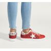 imageLUCKY STEP Fashion Star Glitter Sneakers  Sparkly Bling Shiny Bedazzled Wedding Bridal Shoes for WomenRed Glitter