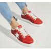 imageLUCKY STEP Fashion Star Glitter Sneakers  Sparkly Bling Shiny Bedazzled Wedding Bridal Shoes for WomenRed Glitter