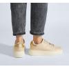 imageLUCKY STEP Platform Glitter Sneakers for Women Fashion Sparkly Bling Shiny Low Top Tennis Sneakers Faux Leather Casual Walking ShoesBeige