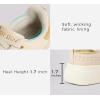 imageLUCKY STEP Platform Glitter Sneakers for Women Fashion Sparkly Bling Shiny Low Top Tennis Sneakers Faux Leather Casual Walking ShoesBeige