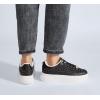 imageLUCKY STEP Platform Glitter Sneakers for Women Fashion Sparkly Bling Shiny Low Top Tennis Sneakers Faux Leather Casual Walking ShoesBlack Glitter