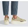 imageLUCKY STEP Platform Glitter Sneakers for Women Fashion Sparkly Bling Shiny Low Top Tennis Sneakers Faux Leather Casual Walking ShoesGold Glitter
