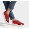 imageLUCKY STEP Platform Glitter Sneakers for Women Fashion Sparkly Bling Shiny Low Top Tennis Sneakers Faux Leather Casual Walking ShoesRed Glitter