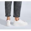 imageLUCKY STEP Platform Glitter Sneakers for Women Fashion Sparkly Bling Shiny Low Top Tennis Sneakers Faux Leather Casual Walking ShoesWhite