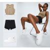 imageLUCKY STEP Women Fashion Sparkle Rhinestone Sneakers White Leather Low Top Tennis Shoes Lace Up Casual Comfortable Walking ShoeAll White