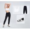 imageLUCKY STEP Women Fashion Sparkle Rhinestone Sneakers White Leather Low Top Tennis Shoes Lace Up Casual Comfortable Walking ShoeBlackWhite