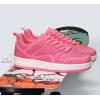 imageLUCKY STEP Women Fashion Sparkle Rhinestone Sneakers White Leather Low Top Tennis Shoes Lace Up Casual Comfortable Walking ShoeFuchsia Rhinestone