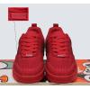 imageLUCKY STEP Women Fashion Sparkle Rhinestone Sneakers White Leather Low Top Tennis Shoes Lace Up Casual Comfortable Walking ShoeRed Rhinestone